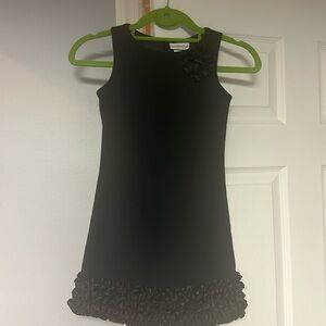 Barely worn black girls fancy dress size 6